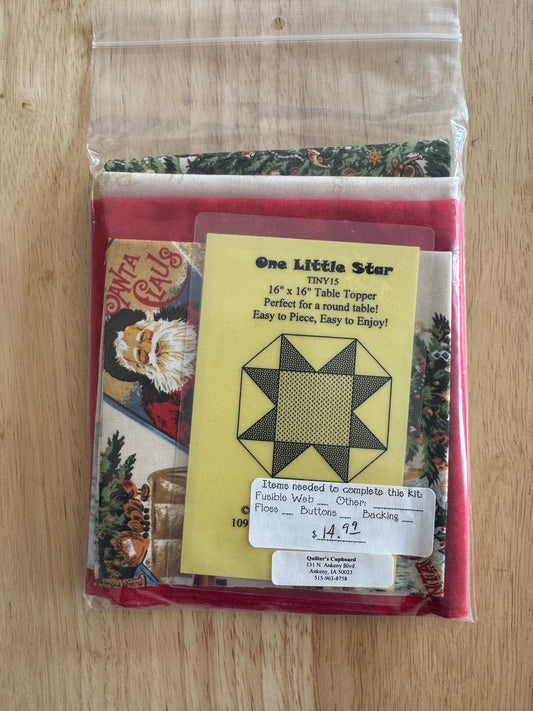 One Little Star by Pieced Tree - Centerpiece Kit